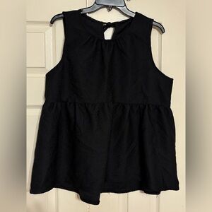 Who What Wear Black Sleeveless Top